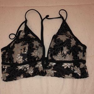 PINK velvet bralette
